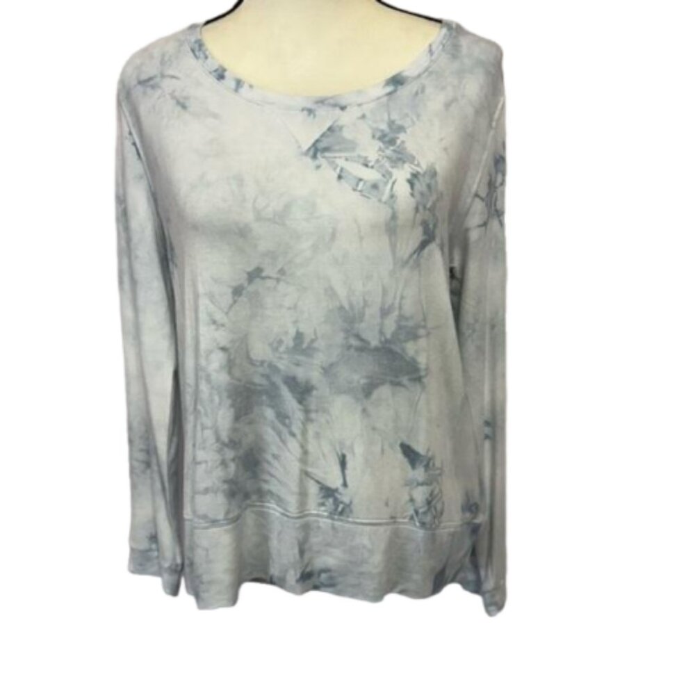 Workshop Blue Tie Dye Pull Over Long Sleeve  Sweatshirt Sz.M #1681